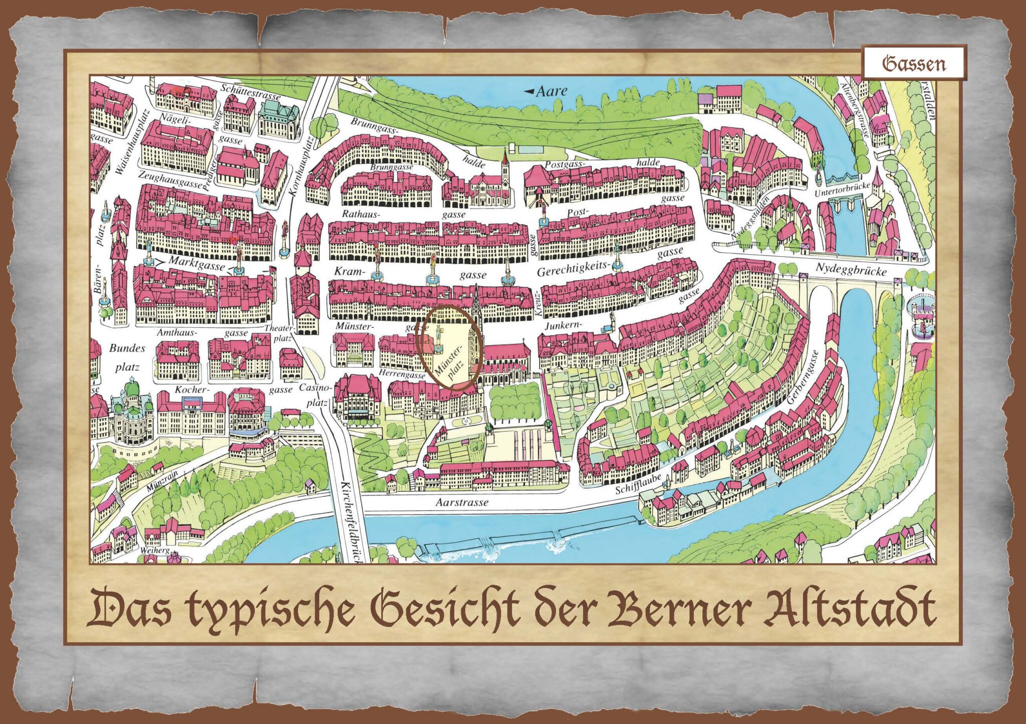 Das Typische Gesicht Der Berner Altstadt – Historisches Bern